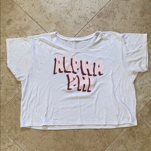Alpha Phi Cropped Tshirt